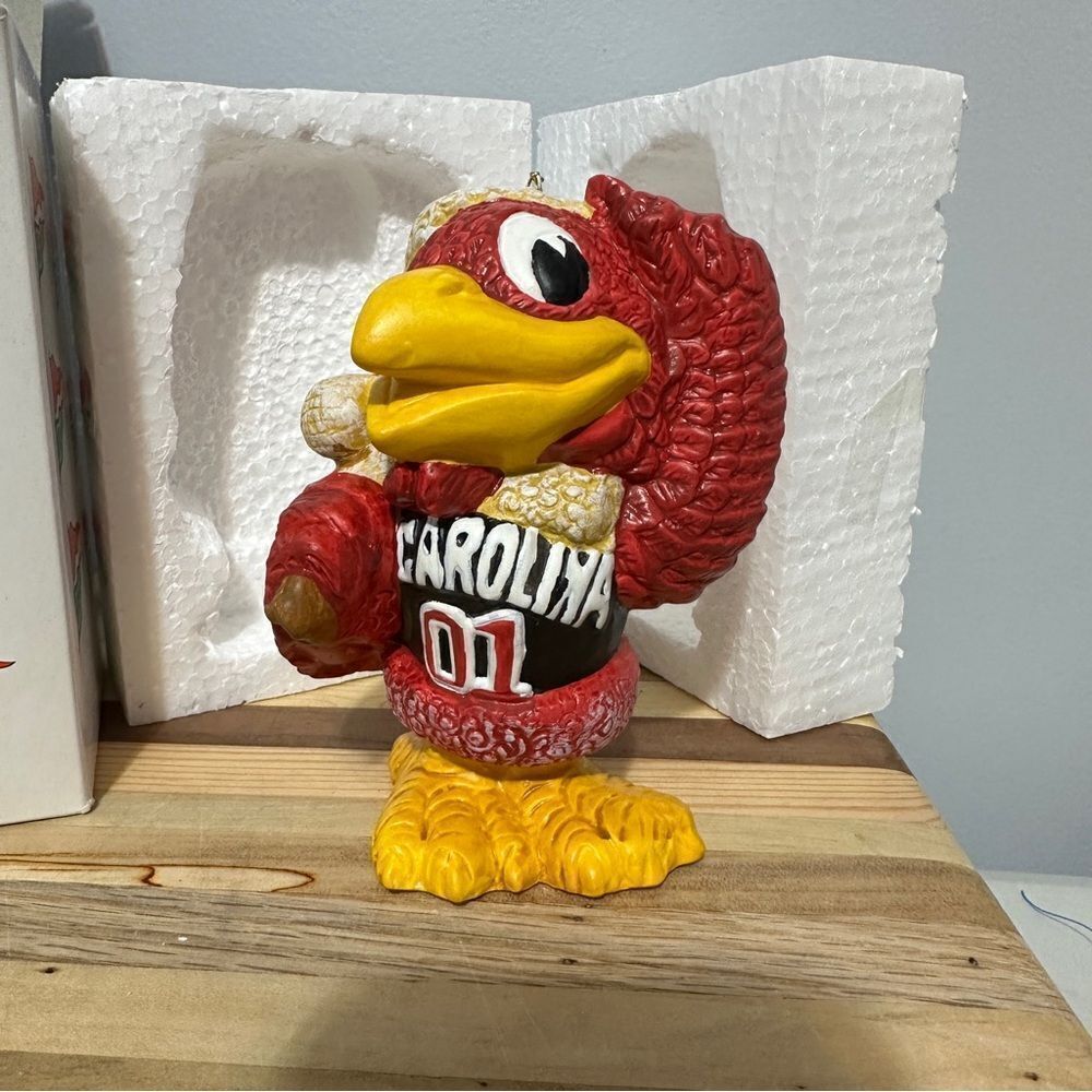 BPI 1996 USC Gamecocks Porcelain Ornament Christmas Xmas SEC Mascot new in box